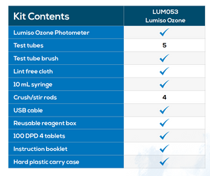 Chlorine Meter kit, hard case Palintest Lumiso LUM051