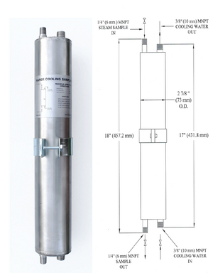 Boiler Water Sample Cooler SC-316 (SC316), Stainless Steel , 3500 psi - Yamatho Supply