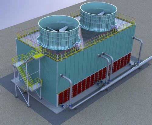 How does the cooling tower startup work?