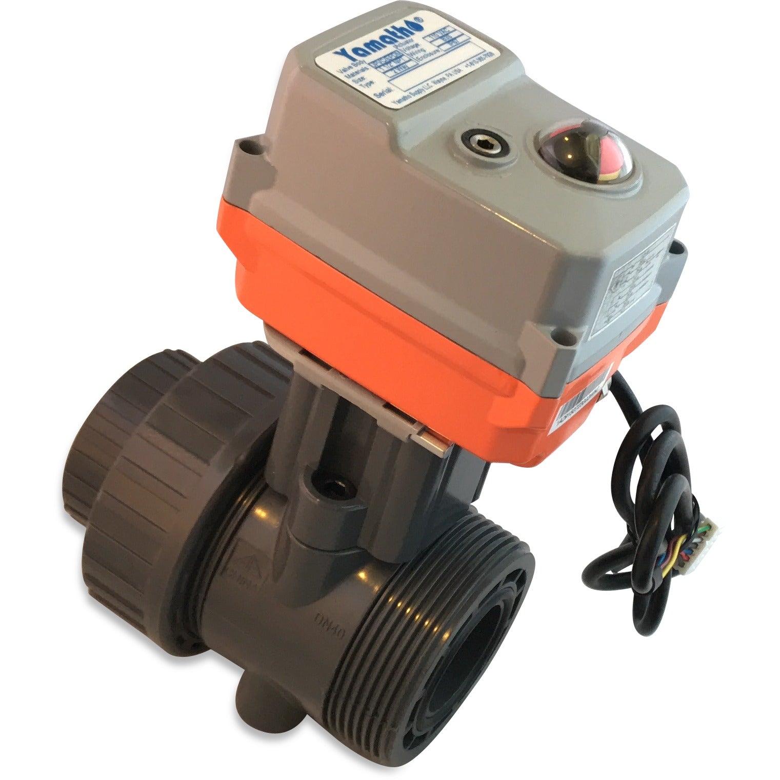 High torque electric ball valve YSCN motorized 110 VAC, with feedback #yamavalve - Yamatho Supply