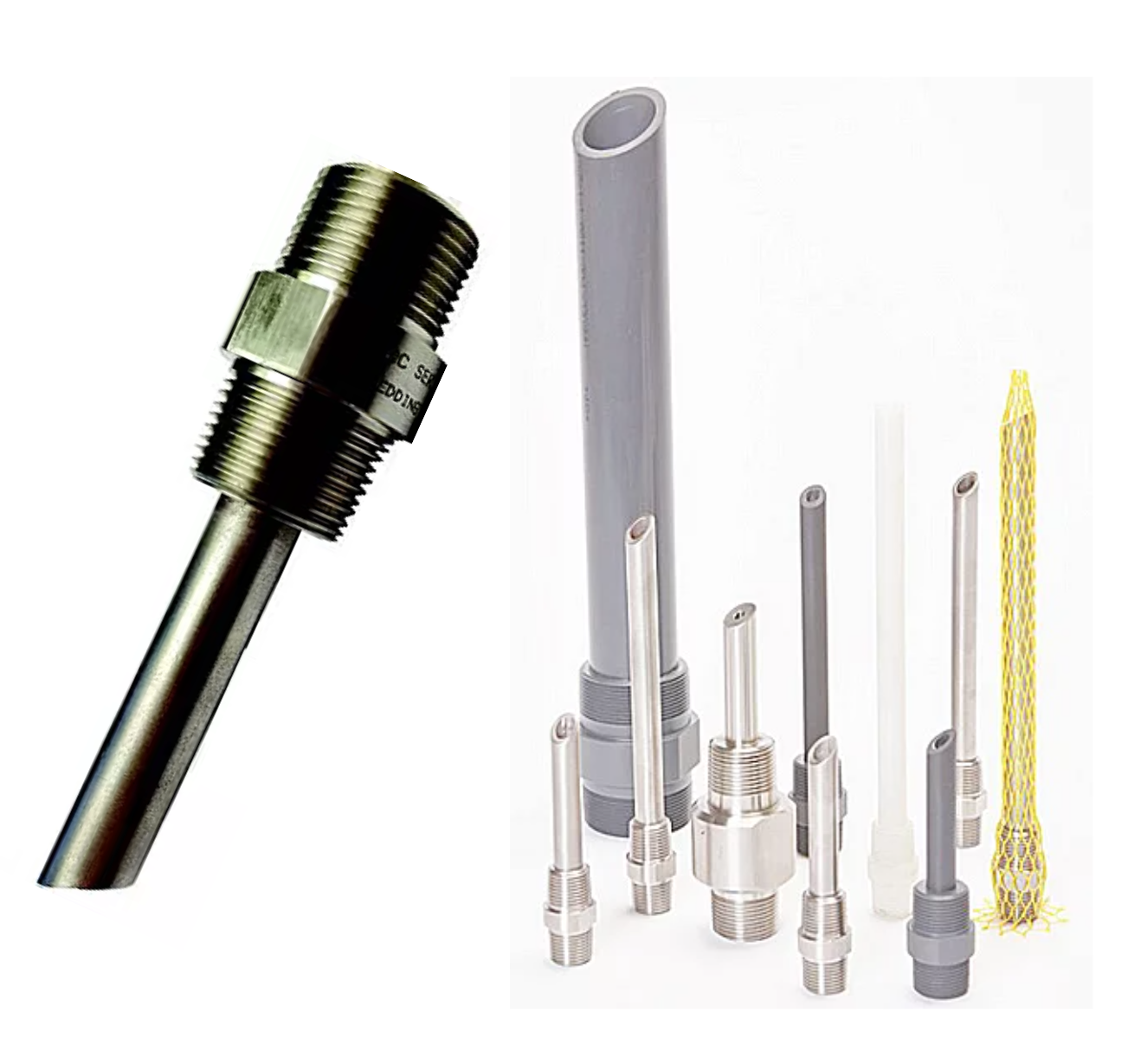 High pressure chemical injection quill, 1/2" to 1", SS316, CPVC, Kynar, Hastelloy C276, Alloy 20,  single - Yamatho Supply